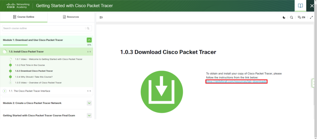 Cisco Packet Tracerのダウンロード11